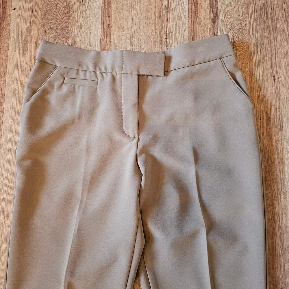 Investments Petites Tan Stretch Straight Leg Dress Pants Women’s Size 8P Career - Picture 3 of 10